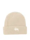 Stussy Logo-embroidered Beanie In Neutral
