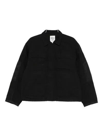 Stussy Logo-embroidered Jacket In Red