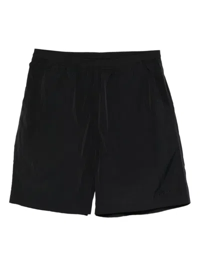 Stussy Logo-embroidered Shorts In Black