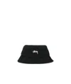 Stussy Bucket Hat Stock Hats Black In Black