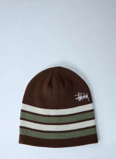 Stussy Logo Motif Beanie Hat In Multi