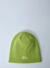Stussy Logo Motif Beanie Hat In Yellow