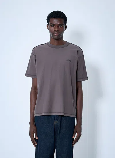 Stussy Logo Motif T-shirt In Black