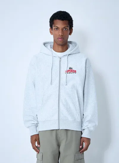 Stussy Logo Motif Zip-up Sweatshirt