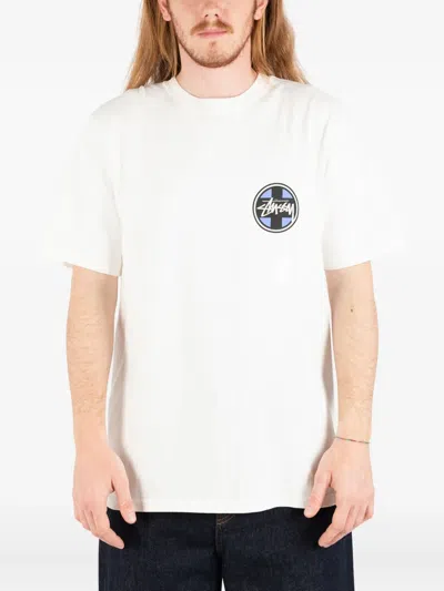 Stussy Logo-print T-shirt In Neutral