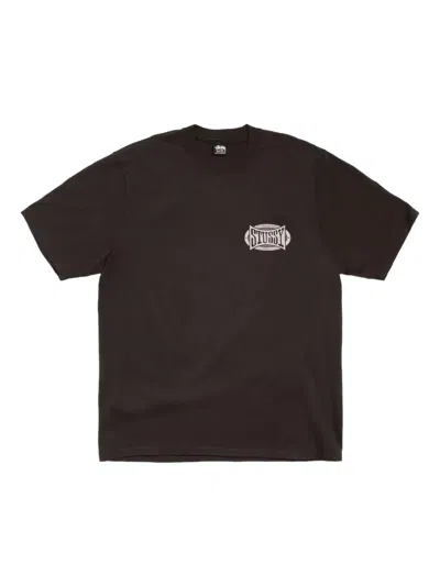 Stussy Logo-print T-shirt In Black