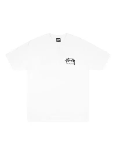 Stussy Logo T-shirt In Gray