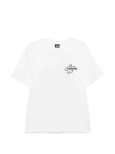 Stussy Logo T-shirt In White