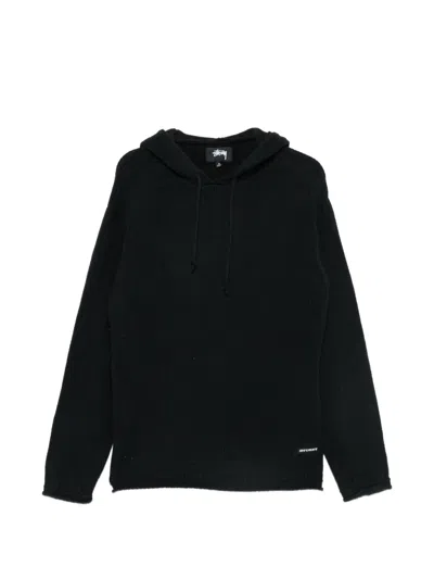 Stussy Logo-patch Hoodie In Black