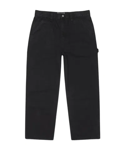 Stussy Logo-patch Pants In Blue