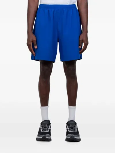 Stussy Logo-print Elasticated-waist Shorts In Blue