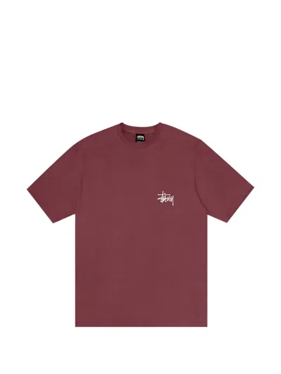 Stussy Logo-print T-shirt In Red