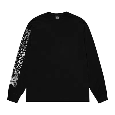 Pre-owned Stussy Long Haul Long-sleeve Tee 'black' | Men's Size M