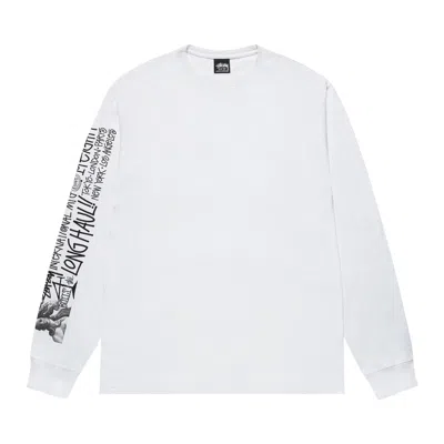 Pre-owned Stussy Long Haul Long-sleeve Tee 'white' | Men's Size M