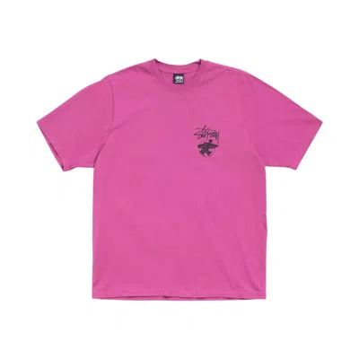 Pre-owned Stussy Long Haul Tee Pigment Dyed 'berry' | Pink | Men's Size L