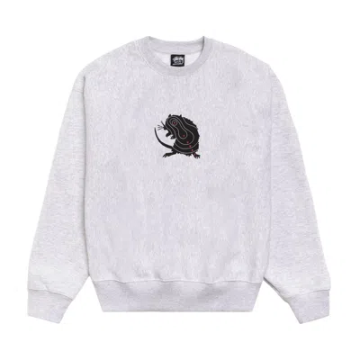 Pre-owned Stussy Long Range Crew 'ash Heather' | Grey | Men's Size Xxl In Gray