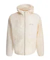 Stussy Beach Shell Wave Windbreaker Jacket In White