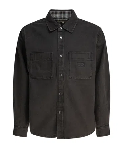 Stussy Long Sleeve Denim Jacket In Black
