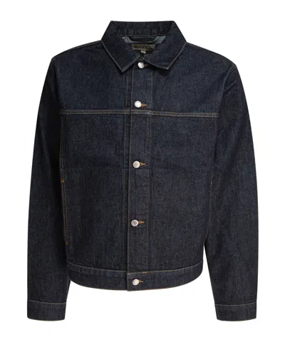 Stussy Long Sleeve Denim Jacket In Black