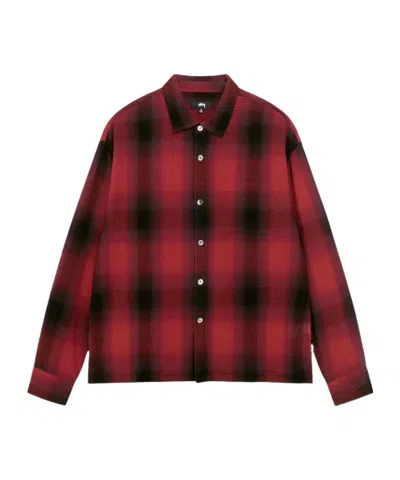 Stussy Long Sleeve Shirt In Red