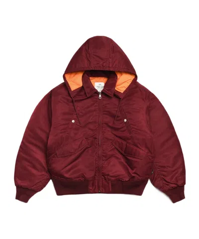 Stussy Long-sleeved Jacket In Burgundy