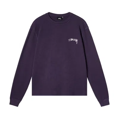 Pre-owned Stussy Long-sleeve Thermal 'purple' | Men's Size M
