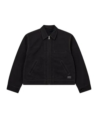 Stussy Long-sleeved Casual Jacket In Black