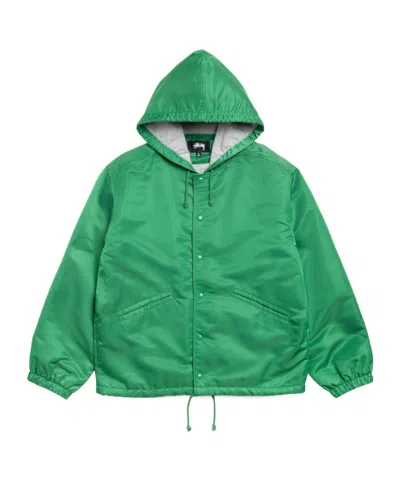 Stussy Long-sleeved Casual Jacket In Green
