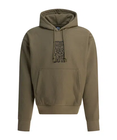 Stussy Long-sleeved Sweatshirt In Green
