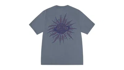 Pre-owned Stussy Look Beyond Pigment Dyed Tee Shirt In Navy Blue