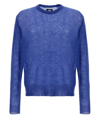 Stussy Loose Sweater Sweater, Cardigans Blue In Azul