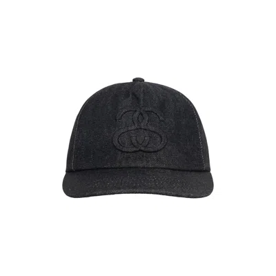 Pre-owned Stussy Low Pro Big Link Emboss Snapback 'black' | Men's Size Onesize