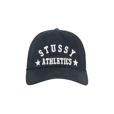 Pre-owned Stussy Low Profile Athletics Strapback 'black' | Men's Size Onesize