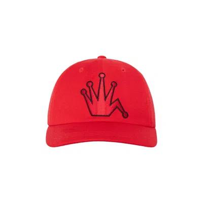 Pre-owned Stussy Low Profile Bent Crown Snapback 'red'