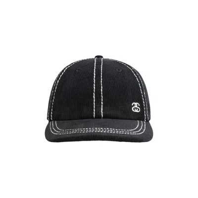 Pre-owned Stussy Low Profile Ss-link Stitched Strapback 'black' | Men's Size Onesize