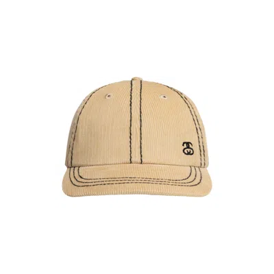 Pre-owned Stussy Low Profile Ss-link Stitched Strapback 'cream'