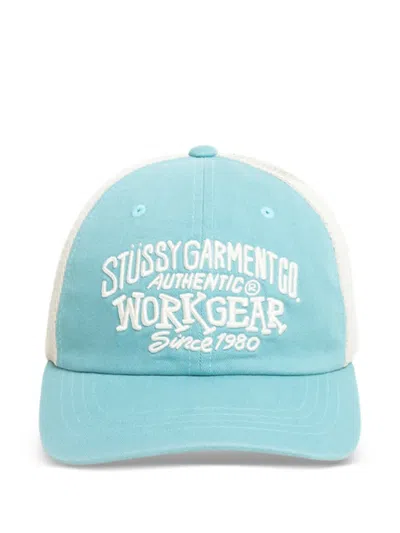 Stussy Low Profile Strapback Hat In Blue