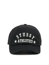 Stussy Embroidered-logo Baseball Cap In Black