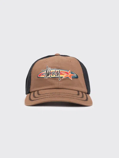 Stussy Lp Oval Star Cap In Burgundy