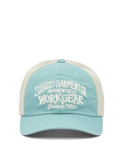 Stussy Lp Workgear Strapback Cap Hats Light Blue