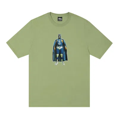 Pre-owned Stussy Lucha Tee 'moss' In Green
