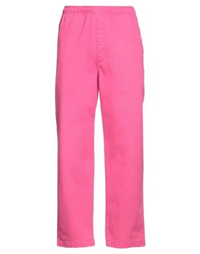 Stussy Man Pants Magenta Size L Cotton