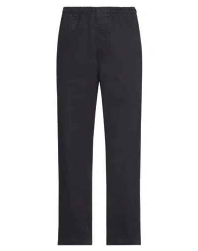 Stussy Man Pants Midnight Blue Size L Cotton In Midnight Blue