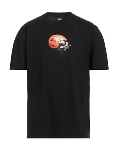 Stussy Man T-shirt Black Size L Cotton
