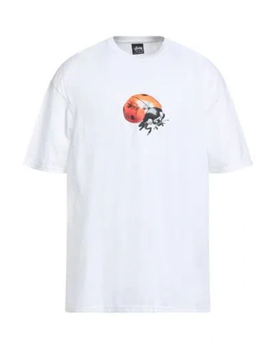 Stussy Man T-shirt White Size Xl Cotton