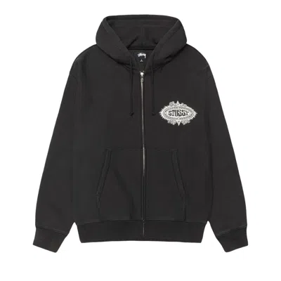 Pre-owned Stussy Mantra Zip Hoodie 'black' | Men's Size L