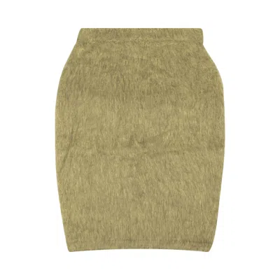 Pre-owned Stussy Marsh Midi Skirt 'sand' | Tan | Women's Size Xs In Brown