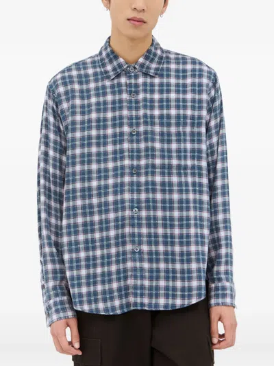 Stussy Matthew Plaid Shirt In Blue