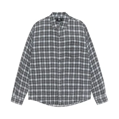 Pre-owned Stussy Matthew Printed Plaid Shirt 'blue'