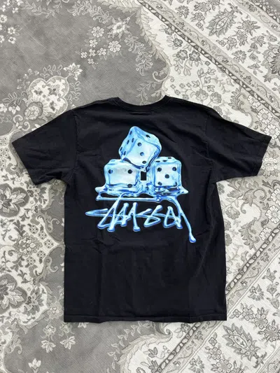 Pre-owned Stussy Melted Ice Tee In Black